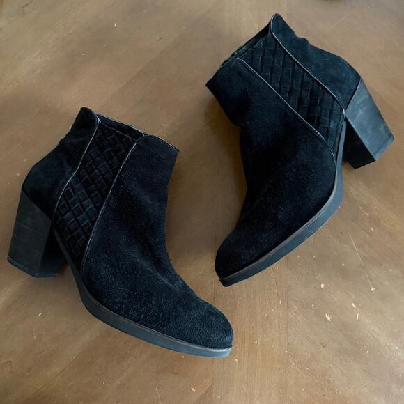 Market & Spruce Lily Stretch Gore Suede Bootie Dark Gray Chelsea Boot Size 9.5 - Picture 9 of 9